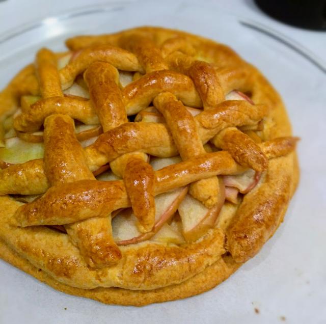 子どもと作る ホットケーキミックスでアップルパイ風 幼児食/こねえ